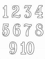 Coloring Pages Numbers Printable Number Stencil Template Printablee Via sketch template