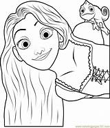 Coloring Pascal Rapunzel Pages Tangled Drawing Color Printable Coloringpages101 Drawings Getdrawings Template sketch template