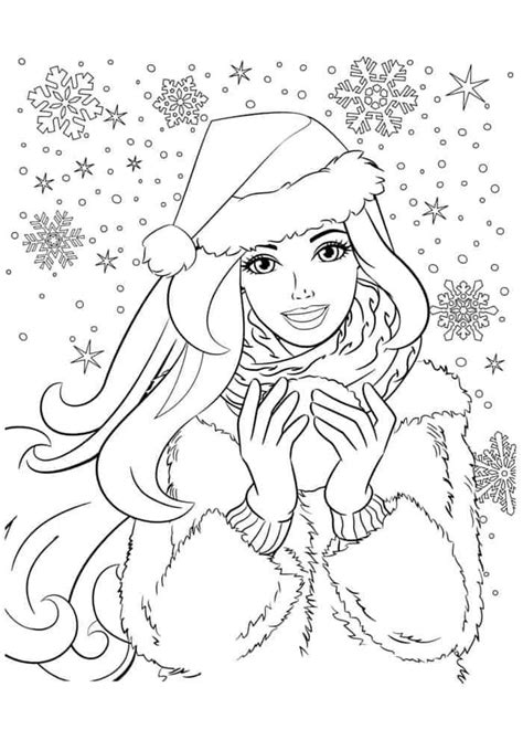 christmas coloring pages barbie christmas coloring pages barbie