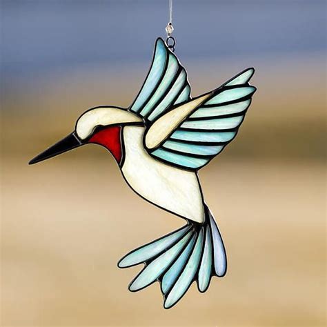 hummingbird stained glass hummingbird suncatcher stain glass humming