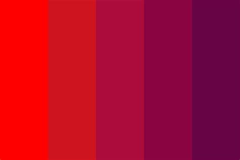 vibrant red to purple color palette