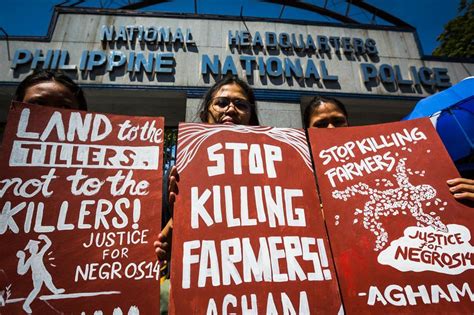 global human rights group decries massacre   filipino farmers