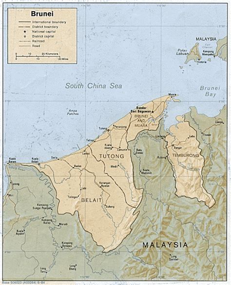 brunei map regional political maps  asia regional political city