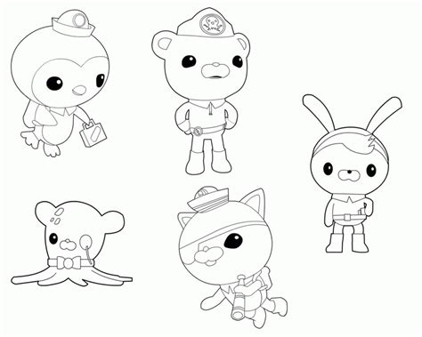 lovely images octonauts coloring pages    octonauts