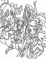 Coloring Pages Force Glitter Precure Dokidoki Doki Candy Color Cute Colouring Drawings Template Girl Choose Board sketch template