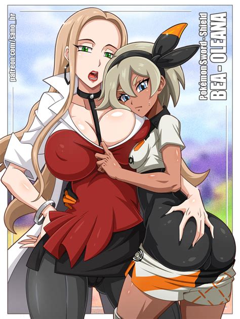 Rule 34 2girls Ass Ass Grab Bea Pokemon Big Breasts