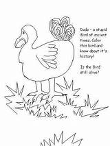 Dodo Bird Coloring Stupid Getcolorings Pages Color sketch template