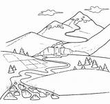 Berge Malvorlage Gebirge Malvorlagen Besten sketch template