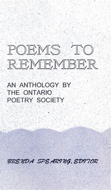the ontario poetry society book store tops anthologies