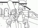 Coloring Simpson Pages Homer Popular sketch template