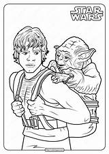 Luke Wars Star Coloring Pages Yoda Printable Whatsapp Tweet Email sketch template