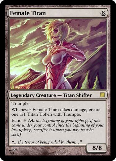 Female Titan Mtg Card By Parker1997 On Deviantart