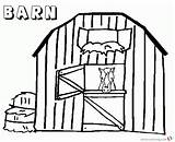 Barn Coloring Pages Horse Sad Printable Kids Bettercoloring sketch template