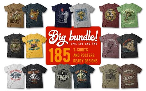 t shirt designs 185 awesome t shirt designs bundle