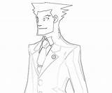 Apollo Coloring Pages Ace Attorney Justice Phoenix Wright Getcolorings Speaker Getdrawings sketch template