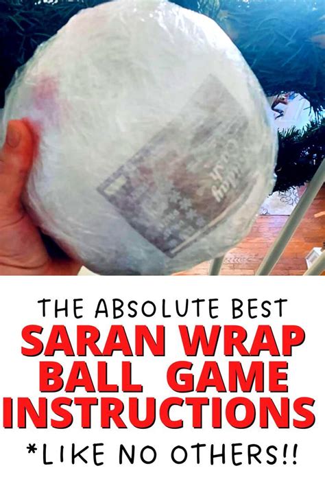 christmas party saran wrap ball game instructions plastic wrap