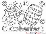 Coloring Pages Barrel Oktoberfest Sheet Title sketch template