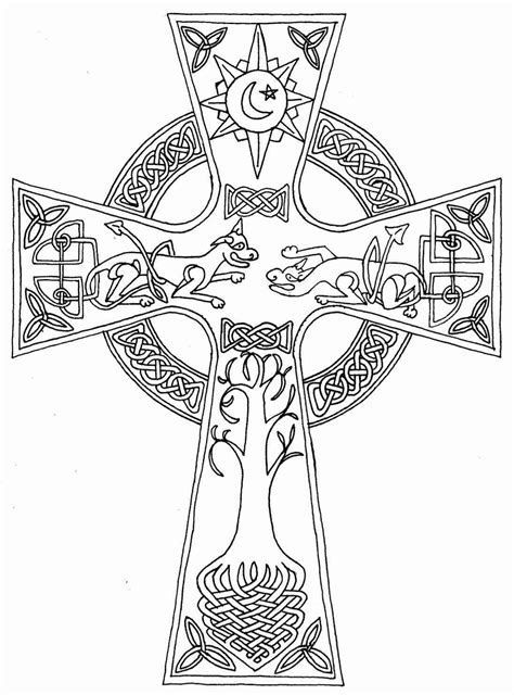 cross adult coloring pages  getdrawings
