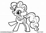 Pony Poni Pinkie Mewarnai Kuda Freundschaft Rarity Magie Luna Menggambar Ponified Onlycoloringpages sketch template