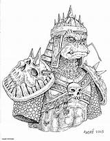 Ork Orc Goblin Creatures sketch template
