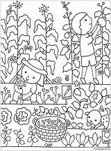 Gardening Pages Kids Coloring Garden Secret Color Coloringpagesonly sketch template