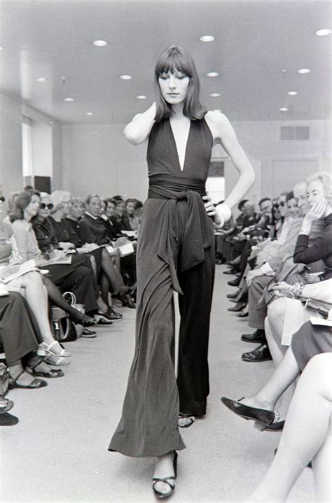 angelica houston modeling for halston fall 1972 70s fashion fashion