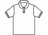 Shirt Outline Printable Polo Clipart sketch template