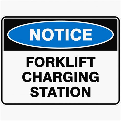 forklift charging station buy  discount safety signs australia