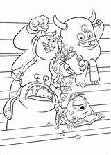 Coloring Pages University Monsters Fun sketch template
