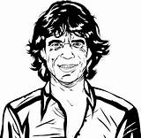 Mick Jagger Rolling Rockstars Onlinecoloringpages sketch template