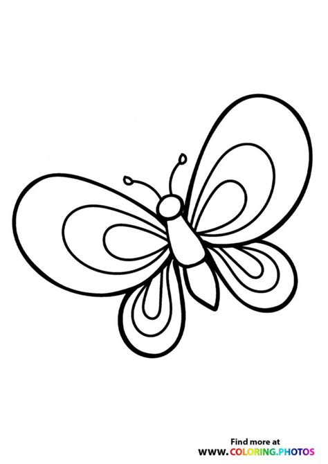 butterfly print  coloring page
