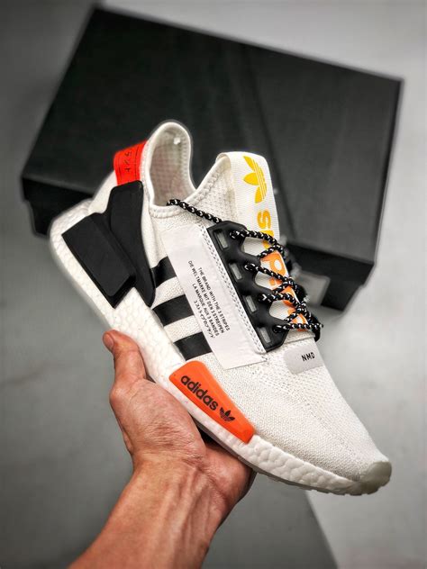 adidas nmd   white solar red black fx  sale sneaker