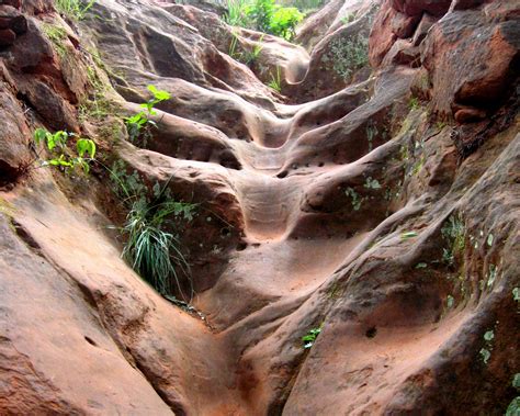 red rock erosion steps  stock photo public domain pictures