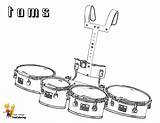 Drums Tom Instruments Percussion Yescoloring sketch template