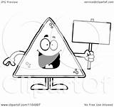 Chip Tortilla Mascot Holding Sign Coloring Clipart Cartoon Salsa Thoman Cory Outlined Vector Clipartof sketch template
