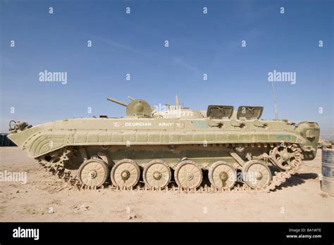 georgian army light tank stock photo alamy