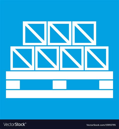 boxes goods icon white royalty  vector image