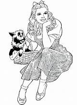 Wizard Oz Coloring Pages Dorothy Printable Color Getcolorings Print Getdrawings sketch template