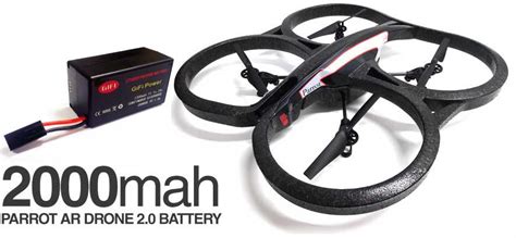 mah spare upgrade replacement battery  parrot ar drone   ebay