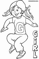 Girl Human Coloring Pages Colorings Girl11 sketch template