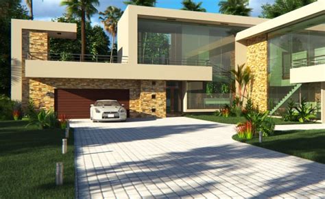 beautiful modern house design  bedroom house flat roof archid