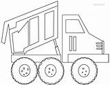 Truck Coloring Dump Preschool Pages Garbage Template sketch template