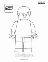 Lego Coloring Minifigure sketch template