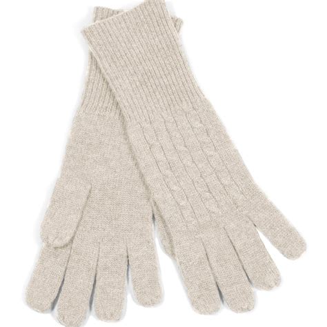 100 Cable Knit Cashmere Gloves In More Colors