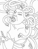Medusa Coloring Pages Gods Greek Angry Gorgon Goddesses Mythology Drawing Color Getdrawings Netart Print God Getcolorings sketch template