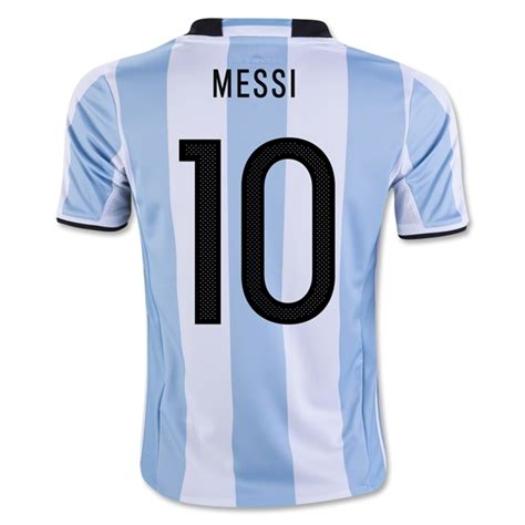 Cheap 2016 Argentina Lionel Messi Home Soccer Jersey
