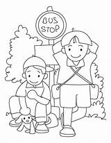 Coloring Waiting Pages Kids Color sketch template