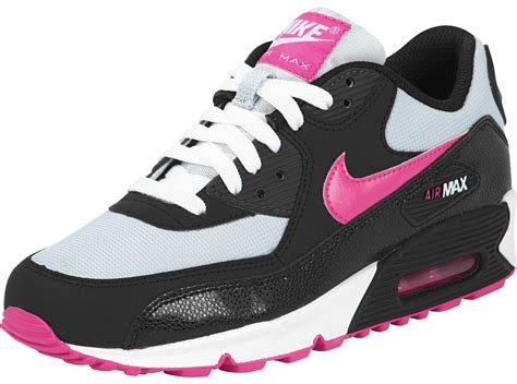 nike air max  youth gs shoes black pink grey