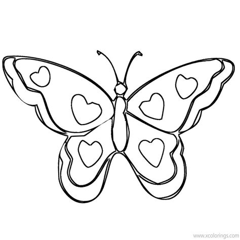 butterfly valentines day coloring pages xcoloringscom