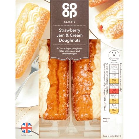op classic  strawberry jam cream doughnuts compare prices   buy trolleycouk
